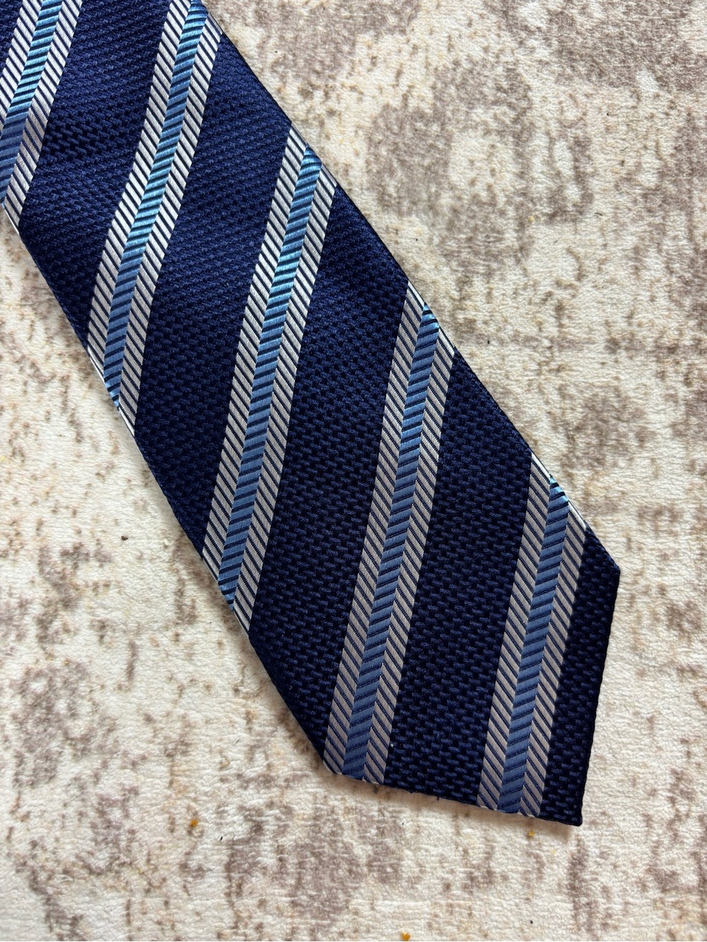 Banana Republic Blue Striped Silk Tie
